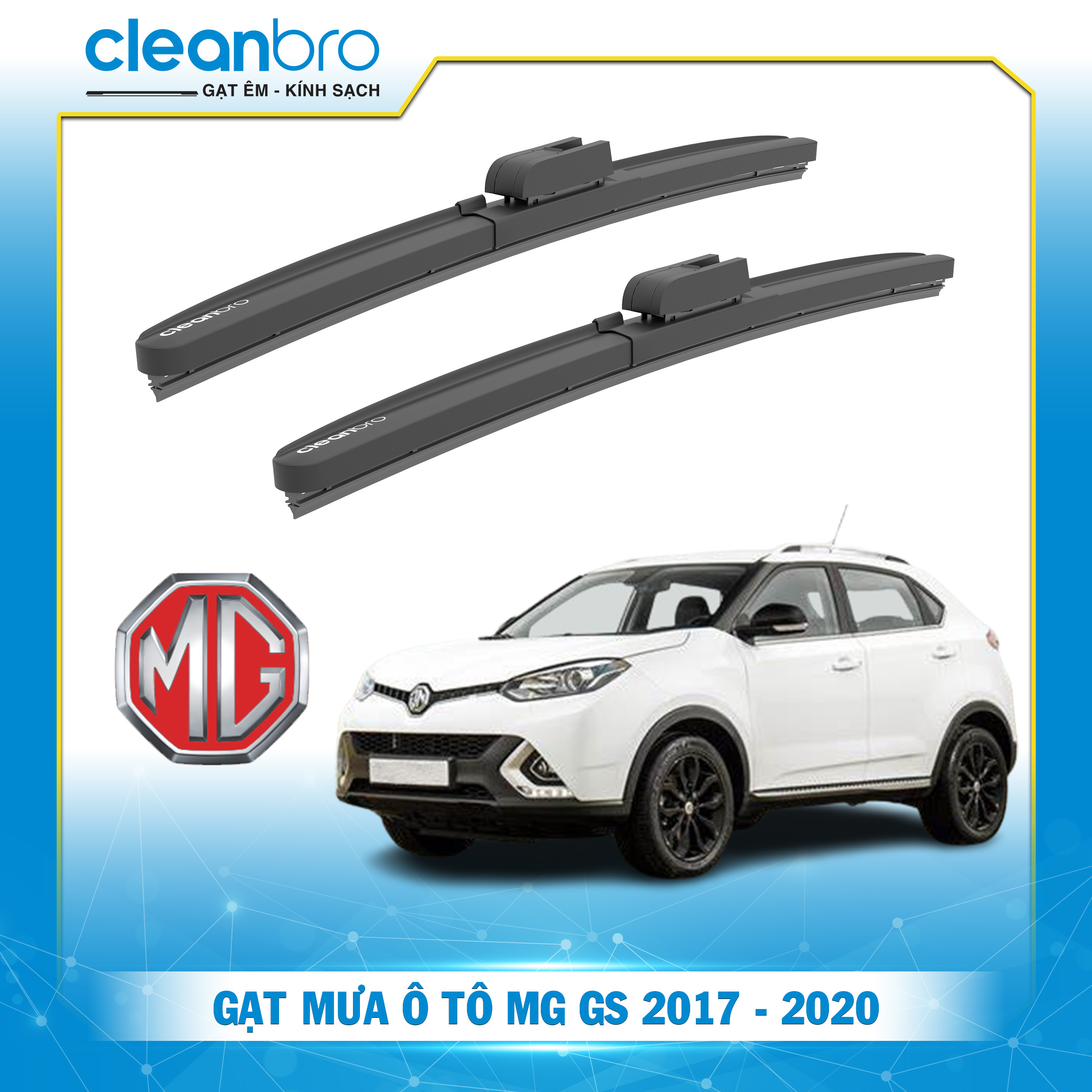 Gạt mưa ô tô hiệu ứng lá sen MG GS [2017-2020]